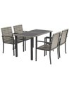 Outsunny Outdoor 5 Pieces Patio Dining Set, Mixed Grey 861-094V00GG
