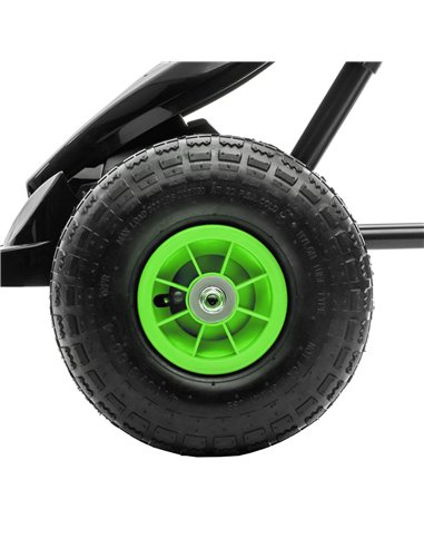 HOMCOM Children Pedal Go Kart, Racing Go Cart with Adjustable Seat, Inflatable Tyres, Shock Absorb, Handbrake, for Boys and Girl