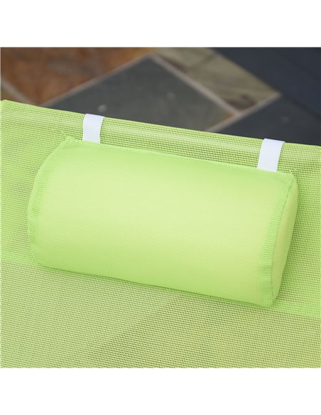 Outsunny Sun Bed Chair Garden Lounger Recliner Adjustable Back Relaxer Chair Furniture Green 01-0335 - pic 46155 | FastDaddyshop