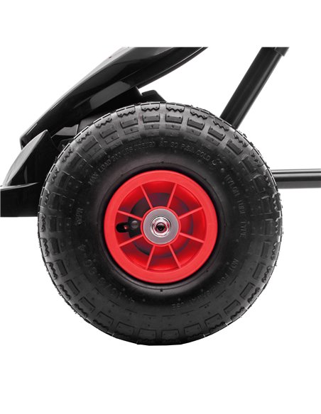 HOMCOM Children Pedal Go Kart, Racing Go Cart with Adjustable Seat, Inflatable Tyres, Shock Absorb, Handbrake, for Boys and Girl - pic 4619 | FastDaddyshop