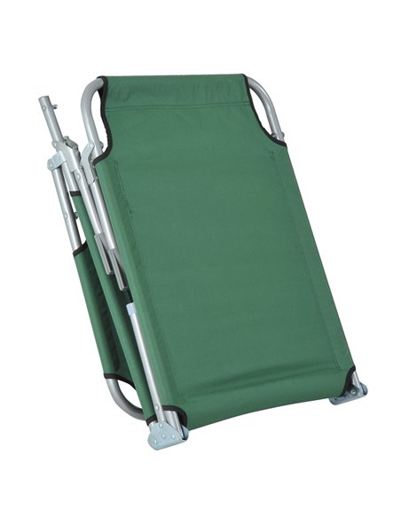 Outsunny Portable Adjustable Lounger,Oxford Cloth-Green A20-028GN - pic 46208 | FastDaddyshop