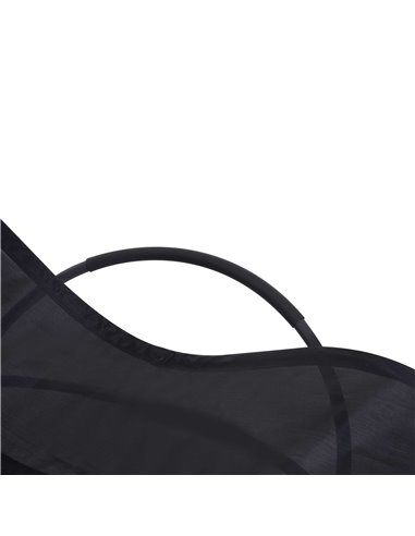 Outsunny Outdoor Orbital Lounger Zero Gravity Patio Chaise Foldable Rocking Chair w/ Pillow Black 84A-079BK