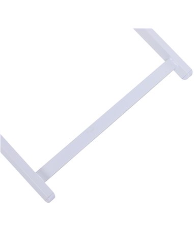 Outsunny Set of 2 Folding Garden Beach Deck Chairs Deckchairs Seaside Folding Garden Patio Lounger, White 84B-342WT