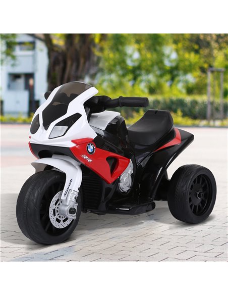HOMCOM Electric Motorbike for Kids Ride on BMW Motorbike W/Headlights and Music, 6 V-Red - pic 4636 | FastDaddyshop