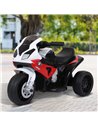 HOMCOM Electric Motorbike for Kids Ride on BMW Motorbike W/Headlights and Music, 6 V-Red