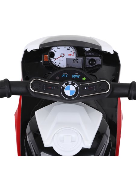 HOMCOM Electric Motorbike for Kids Ride on BMW Motorbike W/Headlights and Music, 6 V-Red - pic 4642 | FastDaddyshop