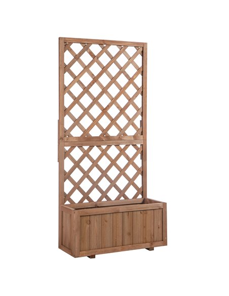 Outsunny Garden Wooden Pine Trough Planter, Orange 845-127 - pic 46471 | FastDaddyshop