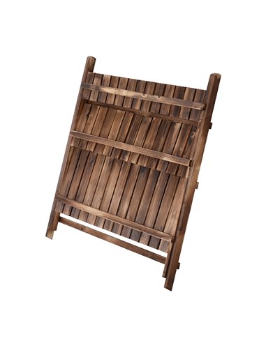 Outsunny 3 Tier Flower Stand Wood Folding Planter Ladder Display Shelf Rack for Garden Outdoor Backyard 100Lx37Wx93H(cm) 845-113
