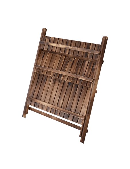 Outsunny 3 Tier Flower Stand Wood Folding Planter Ladder Display Shelf Rack for Garden Outdoor Backyard 100Lx37Wx93H(cm) 845-113 - pic 46497 | FastDaddyshop
