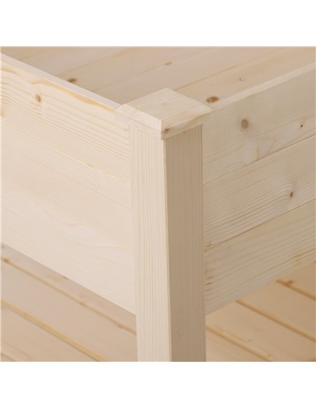 Outsunny Wooden Planter Elevated Garden Planting Bed Stand Outdoor Flower Box w/ Storage Shelf 845-241 - pic 46541 | FastDaddyshop
