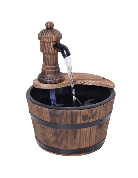 Outsunny Fir Wood Garden Water Features with Flower Planter 844-217V01 - pic 46543 | FastDaddyshop