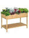 Outsunny Garden Wooden Planters, Flower Box Raised, Oak Tone 845-238V01