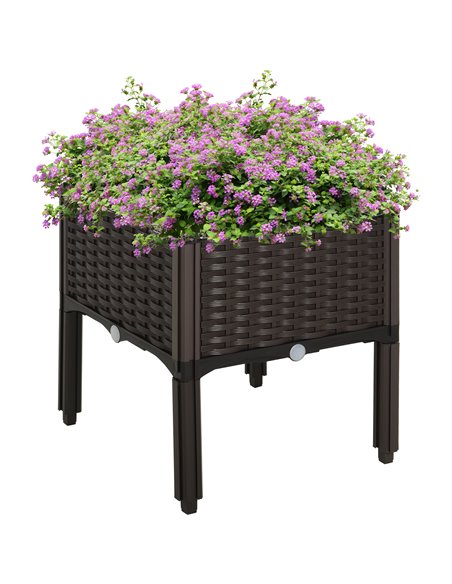Outsunny Garden Raised Bed Elevated Patio Flower Plant, 845-290 - pic 46597 | FastDaddyshop
