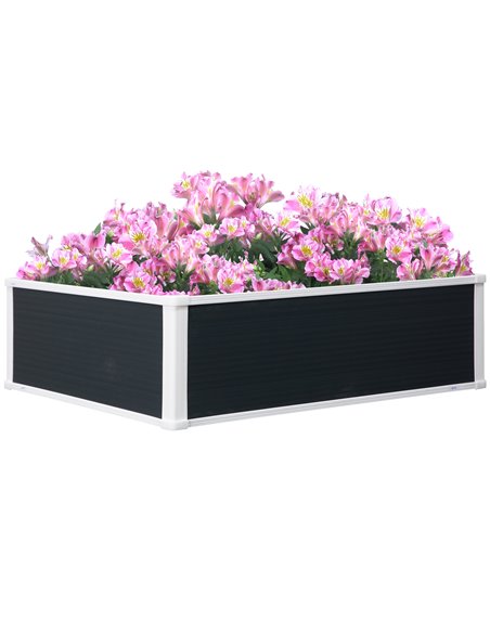 Outsunny Garden Raised Bed Planter Grow Containers, Grey-White 845-452V01 - pic 46633 | FastDaddyshop