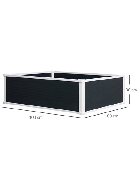 Outsunny Garden Raised Bed Planter Grow Containers, Grey-White 845-452V01 - pic 46635 | FastDaddyshop