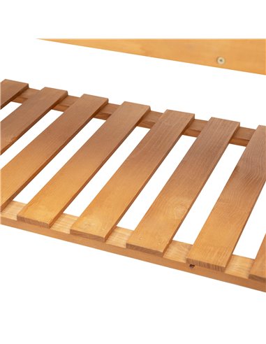Outsunny Wooden Planter Raised Elevated Garden Bed Planter Flower Herb Boxes for Vegetables with 2 Shelves Solid Wood 105x40x135