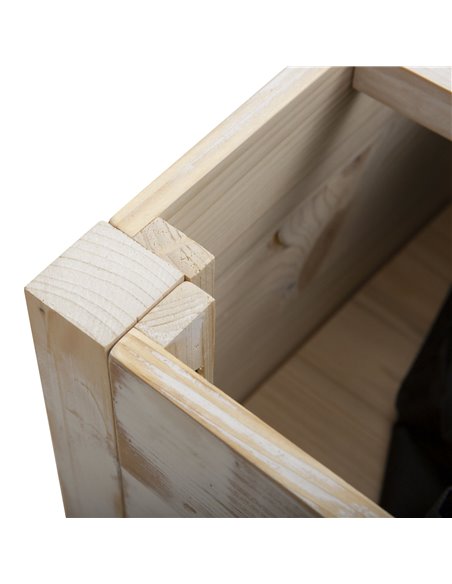 Outsunny Garden Wooden Planter Raised Garden Bed Elevated Grow Box with 2 tiers, 4 Pockets for Vegetable Flower Herb Gardening B - pic 46677 | FastDaddyshop