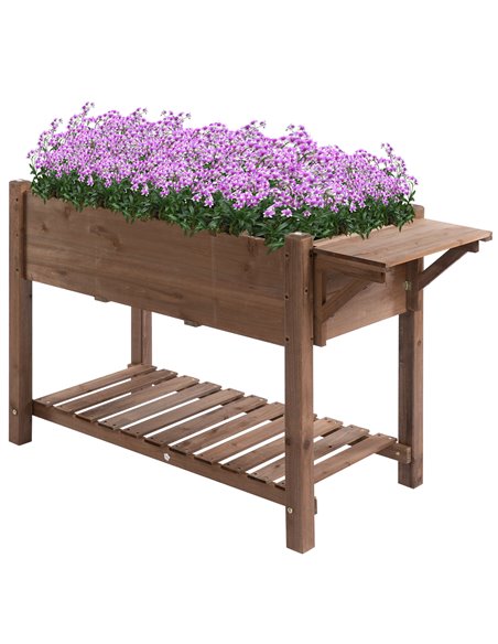 Outsunny Wooden Planter Raised Garden Plant Stand, 845-396 - pic 46687 | FastDaddyshop
