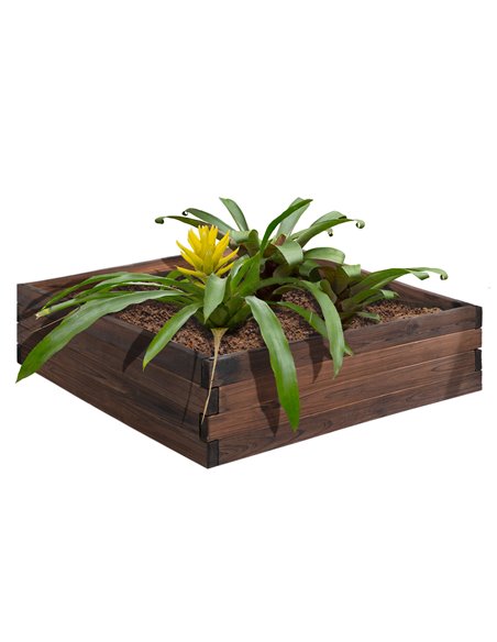Outsunny Garden Wooden Raised Bed Planter Grow Containers 80Lx80Wx22.5H cm, 845-453 - pic 46696 | FastDaddyshop
