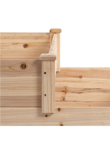 Outsunny Wooden Raised Garden Bed 3-Tier Planter Kit Elevated Planter Box Stand for Yard & Patio 124 x 124 x 56 cm 845-451 - pic 46712 | FastDaddyshop