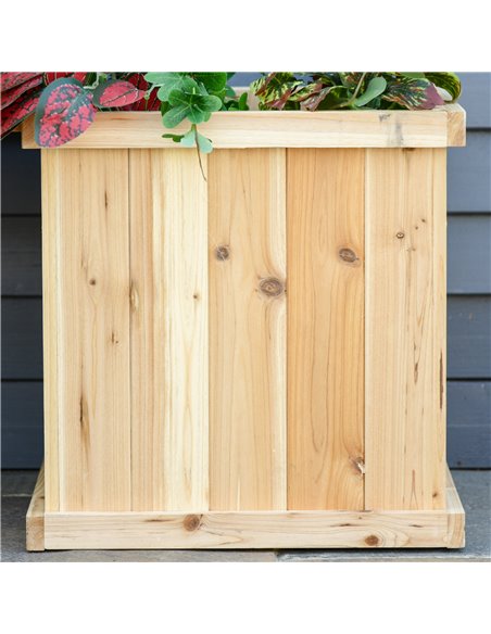 Outsunny Wooden Garden Planter & Bench Combination Garden Raised Bed Patio Park Natural 176 x 38 x 40 cm 845-438ND - pic 46720 | FastDaddyshop