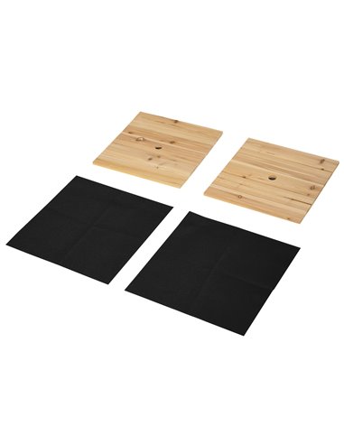 Outsunny Wooden Garden Planter & Bench Combination Garden Raised Bed Patio Park Natural 176 x 38 x 40 cm 845-438ND