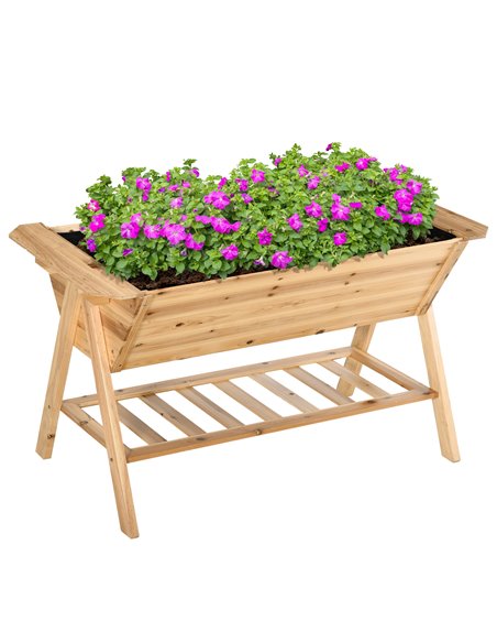 Outsunny Wooden Planter Garden Raised Bed Planter Box, 845-469 - pic 46741 | FastDaddyshop