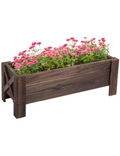 Outsunny Garden Raised Bed Planter Grow Containers 100x36.5x36 cm 845-458