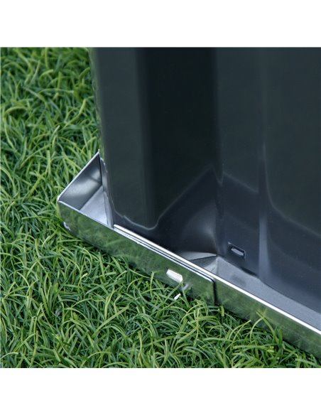 Outsunny Metal Raised Garden Bed, DIY Large Steel Planter Box, No Bottom w/ A Pairs of Glove for Backyard, Patio to Grow Vegetab - pic 46802 | FastDaddyshop
