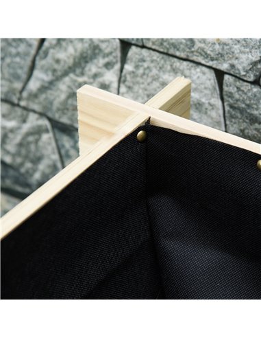 Outsunny 3 Tier Raised Garden Bed Elevated Planter Flower Box with 9 Grow Grids and Non-woven Fabric for Vegetables, Flower, Her