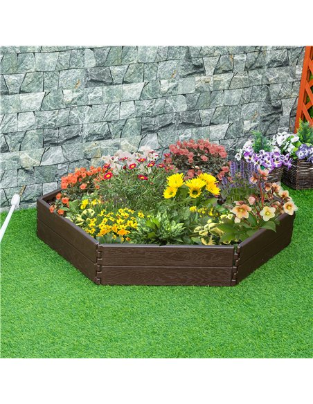 Outsunny Raise Garden Bed Kit 6 Panels Planter Box, Brown 845-547 - pic 46832 | FastDaddyshop