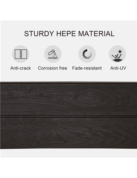 Outsunny Raise Garden Bed Kit, 6 Panels DIY Planter Box Above Ground for Flowers/Herb/Vegetables Outdoor Garden Backyard with Ea - pic 46835 | FastDaddyshop