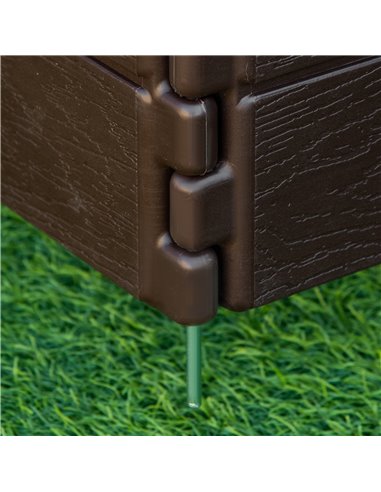 Outsunny Raise Garden Bed Kit, 6 Panels DIY Planter Box Above Ground for Flowers/Herb/Vegetables Outdoor Garden Backyard with Ea