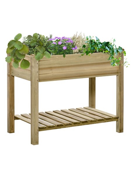 Outsunny Garden Wooden Planters, Raised Garden Bed 845-661 - pic 46849 | FastDaddyshop