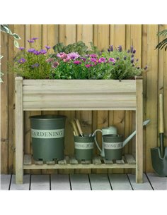 Outsunny Garden Wooden Planters, Raised Garden Bed 845-661 2