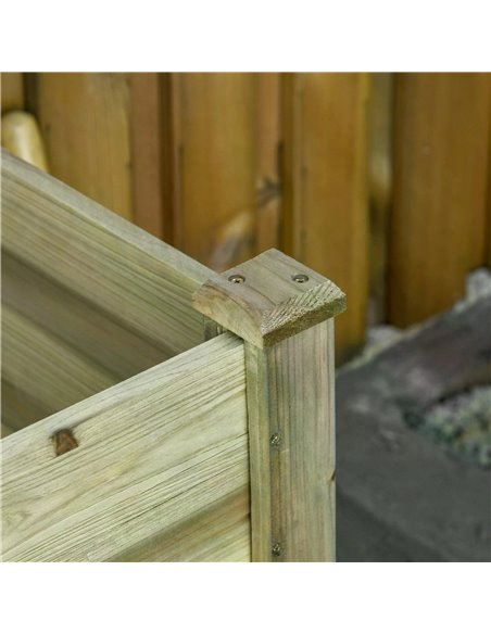 Outsunny Garden Wooden Planters， Raised Garden Bed with Legs and Storage Shelf, Gardening Standing Growing Bed Flower Boxes for  - pic 46856 | FastDaddyshop
