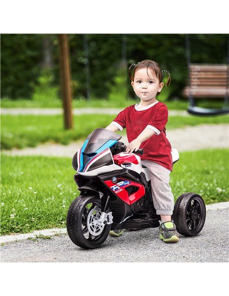HOMCOM Licensed BMW HP4 Kids Electric Motorbike Ride-On Toy 3-Wheels 6V Battery Powered Motorcycle with Music for Girls Boy 18 - - pic 4692 | FastDaddyshop