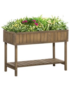 Outsunny Wooden Planter Raised Bed Container 8 Boxes 845-238V01BN