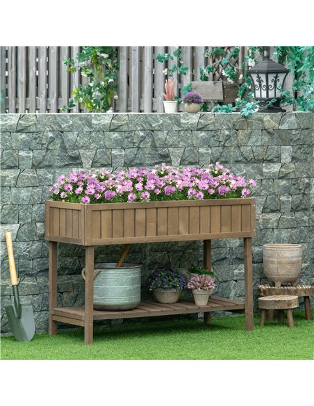 Outsunny Wooden Planter Raised Bed Container 8 Boxes 845-238V01BN - pic 46922 | FastDaddyshop