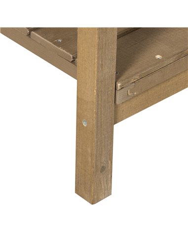 Outsunny Wooden Planter Raised Bed Container Garden Plant Stand Bed 8 Boxes 110L x 46W x 76Hcm Brown 845-238V01BN