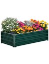 Outsunny Galvanized Outdoor Planter 30.5H x 120L x 60Wcm, Green 845-039V01GN