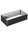 Outsunny Galvanized Garden Outdoor Planter 30.5H x 120L x 60Wcm, 845-039V01GY