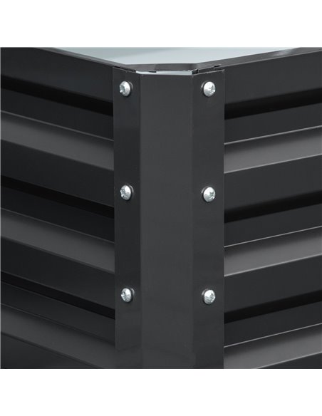 Outsunny Raised Beds for Garden, Galvanized Outdoor Planters, for Herbs and Vegetables, Use for Patio, Backyard, Balcony, Grey 8 - pic 46989 | FastDaddyshop
