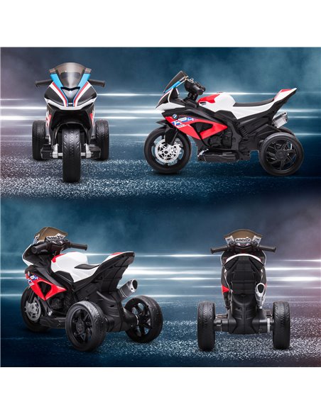 HOMCOM Licensed BMW HP4 Kids Electric Motorbike Ride-On Toy 3-Wheels 6V Battery Powered Motorcycle with Music for Girls Boy 18 - - pic 4699 | FastDaddyshop