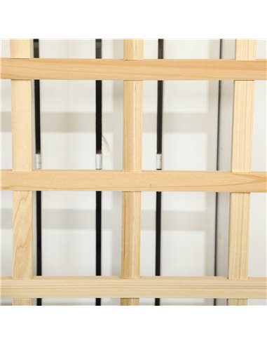 Outsunny Garden Planters with Trellis for Vine Climbing, Distressed Wooden Raised Beds, 90x43x150cm, Natural Tone 845-883V01ND