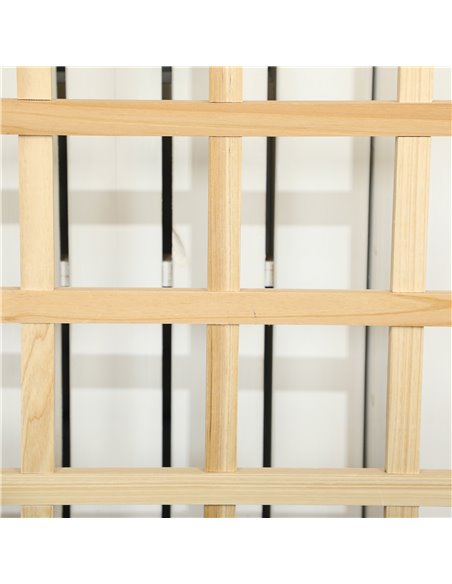 Outsunny Garden Planters with Trellis for Vine Climbing, Distressed Wooden Raised Beds, 90x43x150cm, Natural Tone 845-883V01ND - pic 47046 | FastDaddyshop