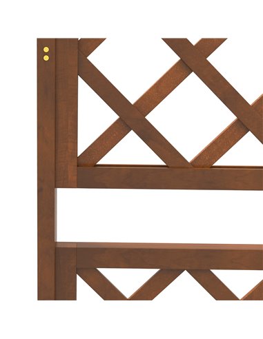 Outsunny Wooden Trellis Planter Box, Raised Garden Bed to Grow Vegetables, Herbs and Flowers, Orange 845-999V00OG
