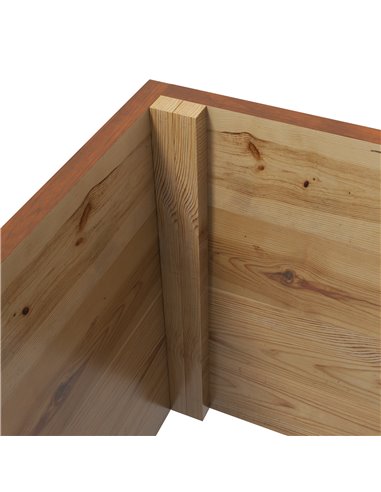 Outsunny Wooden Trellis Planter Box, Raised Garden Bed to Grow Vegetables, Herbs and Flowers, Orange 845-999V00OG