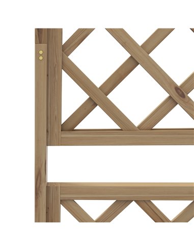 Outsunny Wooden Trellis Planter Box, Raised Garden Bed to Grow Vegetables, Herbs and Flowers, Natural Tone 845-999V00ND