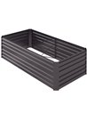 Outsunny Galvanised Steel Outdoor Planters 180 x 90 x 59 cm, Dark Grey 845-774V00CG